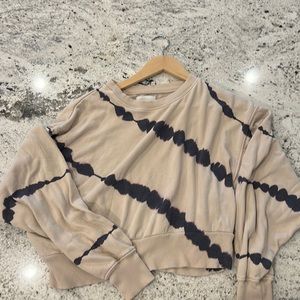 AE Cropped tie dye sweatshirt